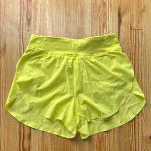 Lululemon Women's Yellow Athletic Shorts